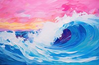 Sea wave painting backgrounds outdoors.