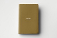 Dull brown leather book cover