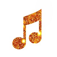 Orange Solkey music icon shape white background celebration.