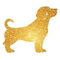 Dog icon glitter animal mammal.