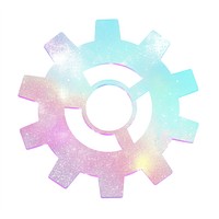 Gear tool icon gear shape white background.