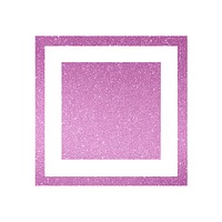 Square icon glitter purple shape.