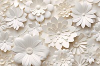 Paper cutout flower pattern white backgrounds petal.