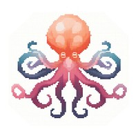 Cross stitch octopus invertebrate cephalopod underwater.