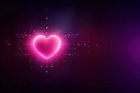 Heart on blurry dark pink background backgrounds futuristic abstract.