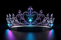 Neon Queen crown jewelry light tiara.