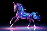 Neon unicorn animal mammal horse.