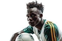 African player with ball portrait football sports.