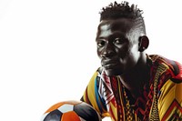African player with ball portrait football sports.