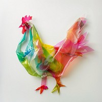 Chicken made from polythylene poultry plastic animal.
