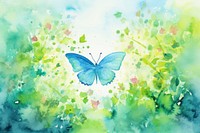 Butterfly in the garden painting backgrounds butterfly.