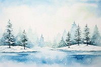 North pole landscape outdoors painting nature.