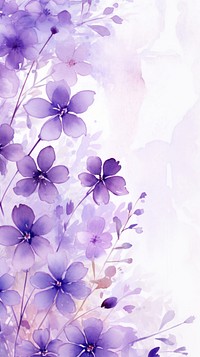 Purple flowers wallpaper blossom pattern nature.