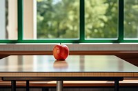 School canteen furniture window apple.