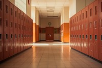 School locker hallway architecture punishment repetition.