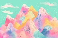 Colorful mountain backgrounds outdoors painting.