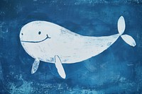 Blue whale animal fish representation.