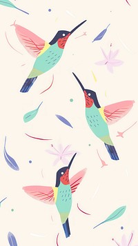 Hummingbirds backgrounds animal art.