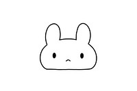Cute rabbit cartoon drawing animal.
