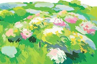 Beautiful lawn painting backgrounds abstract.
