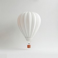 White hot air balloon mockup aircraft vehicle transportation.