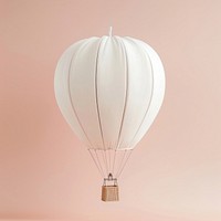 White hot air balloon mockup aircraft vehicle transportation.