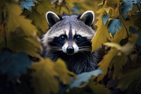Raccoon wildlife animal mammal.