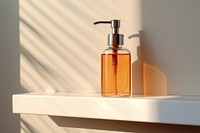 Pump bottle dispenser bathroom perfume sink.