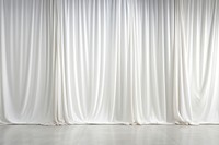 White silk fabric curtain backgrounds architecture copy space.