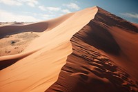 Sand dune sky outdoors desert.