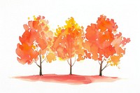 Fall trees painting plant maple.