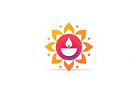 Diwali icon logo illuminated creativity.