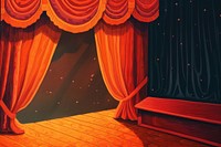 Theater curtian backgrounds stage red.