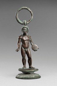 Stand Attachment in the form of a Statuette of a Youth Carrying a Discus
