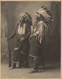 Chief Goes to War and Chief Hollow Horn Bear, Sioux by Adolph F Muhr and Frank A Rinehart