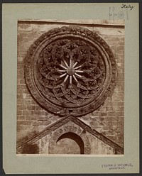 Palermo, St. Augustine window by Giorgio Sommer