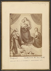 Madonna di San Sisto by E Hufnagel and Johann Friedrich Wilhelm Müller
