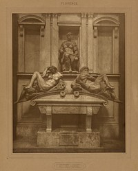 Michelangelo's Medici Tomb, Florence by Adolphe Braun