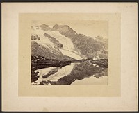 The Bernina Hospice and Cambréna Glacier by Adolphe Braun