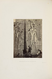 Sculptures of Egyptian Idols at Philæ by Francis Frith