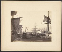 Docked ships by Edward L Woods