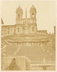 Spanish Steps and Trinità dei Monti church