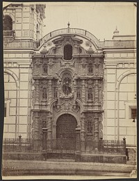 Facade of the Church of San Augustin, Lima by Henry DeWitt Moulton