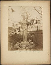 Statue in front of Utah Building by Browning