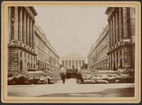 Barricade in the rue Royale by Auguste Hippolyte Collard