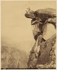 Glacier Point, 3,201 feet, Yosemite, Cal. by I W Taber