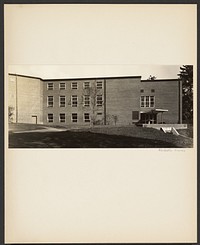 Wheaton College: Student Alumnae Building from College Pines by Walker Evans