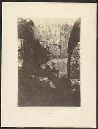 Jérusalem. Arc de l'Ecce Homo. Détails by Auguste Salzmann and Louis Désiré Blanquart Evrard