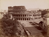 Roma - Anfiteatro Flavio o Colosseo eretto da Flavio Vespasiano ed inaugurato da Tito nell'80