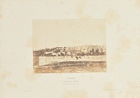 Jérusalem. Enceinte du temple, vue générale de la face Est - Pl. 1 by Auguste Salzmann and Louis Désiré Blanquart Evrard